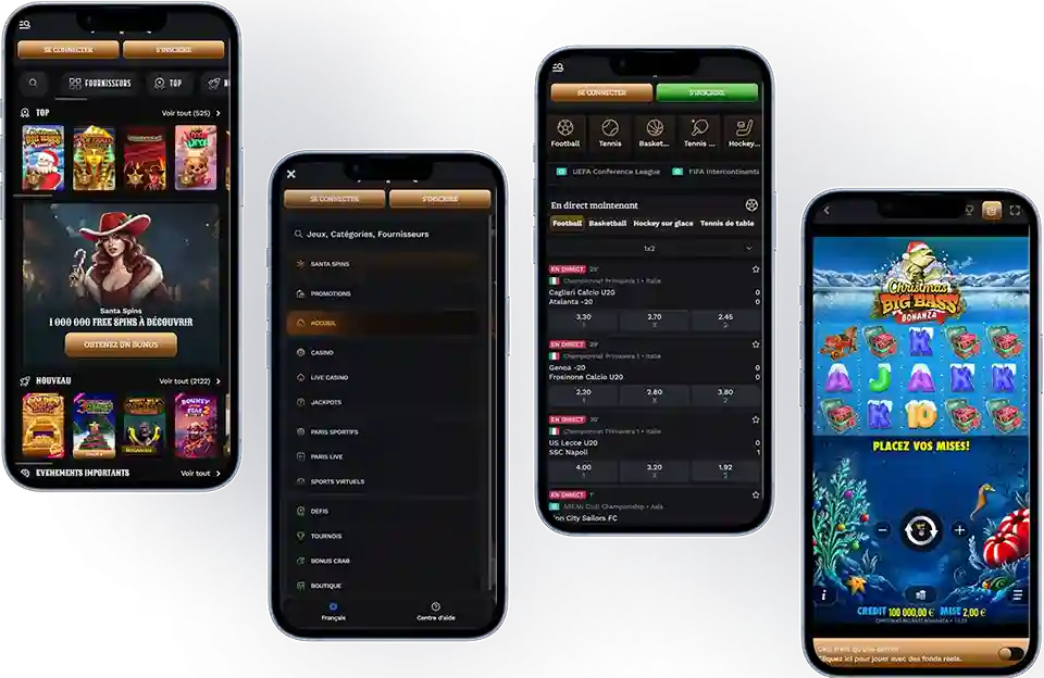 Wildsino Expérience Mobile